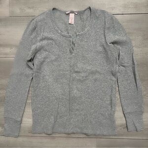 Victoria's Secret Heather Gray Long Sleeve Top